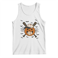 Creepy Jack O Lantern Baseball Tank Top Halloween Gift - Wonder Print Shop