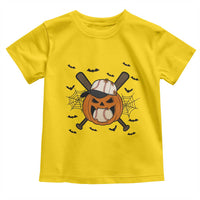 Creepy Jack O Lantern Baseball Toddler T Shirt Halloween Gift - Wonder Print Shop
