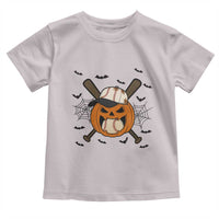 Creepy Jack O Lantern Baseball Toddler T Shirt Halloween Gift - Wonder Print Shop