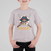 Pirates Baseball T Shirt For Kid Skeleton Sport Lover Gift - Wonder Print Shop