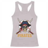 Pirates Baseball Racerback Tank Top Skeleton Sport Lover Gift - Wonder Print Shop
