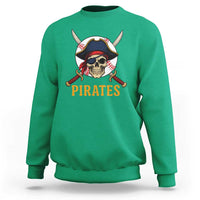 Pirates Baseball Sweatshirt Skeleton Sport Lover Gift - Wonder Print Shop