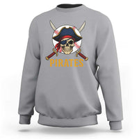 Pirates Baseball Sweatshirt Skeleton Sport Lover Gift - Wonder Print Shop