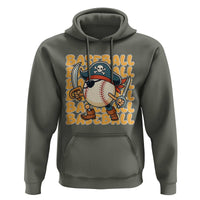 Funny Pirate Baseball Hoodie Sport Lover Gift - Wonder Print Shop