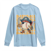 Funny Pirate Baseball Long Sleeve Shirt Sport Lover Gift - Wonder Print Shop