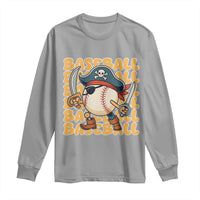 Funny Pirate Baseball Long Sleeve Shirt Sport Lover Gift - Wonder Print Shop