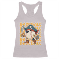 Funny Pirate Baseball Racerback Tank Top Sport Lover Gift - Wonder Print Shop