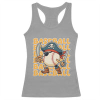 Funny Pirate Baseball Racerback Tank Top Sport Lover Gift - Wonder Print Shop