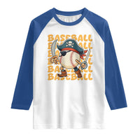 Funny Pirate Baseball Raglan Shirt Sport Lover Gift - Wonder Print Shop
