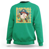 Funny Pirate Baseball Sweatshirt Sport Lover Gift - Wonder Print Shop