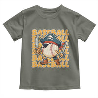 Funny Pirate Baseball Toddler T Shirt Sport Lover Gift - Wonder Print Shop
