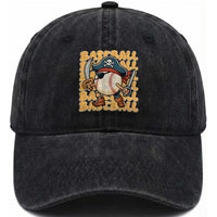 Funny Pirate Baseball Washed Cotton Baseball Cap Sport Lover Gift