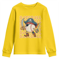 Funny Pirate Baseball Youth Sweatshirt Sport Lover Gift - Wonder Print Shop