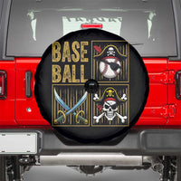 Funny Pirate Skeleton Baseball Spare Tire Cover Sports Lover Gifts - Wonder Print Shop