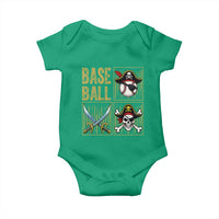 Funny Pirate Skeleton Baseball Baby Onesie Sports Lover Gifts - Wonder Print Shop