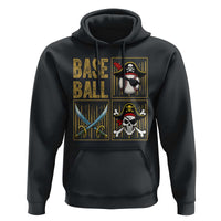 Funny Pirate Skeleton Baseball Hoodie Sports Lover Gifts - Wonder Print Shop
