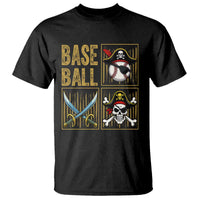 Funny Pirate Skeleton Baseball T Shirt Sports Lover Gifts - Wonder Print Shop