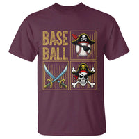 Funny Pirate Skeleton Baseball T Shirt Sports Lover Gifts - Wonder Print Shop
