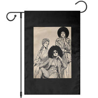 Vintage 70s Afro Queen Black Girl Pride Fashion Garden Flag