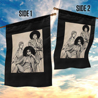 Vintage 70s Afro Queen Black Girl Pride Fashion Garden Flag