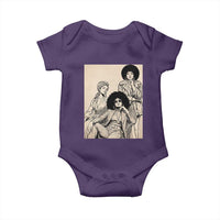 Vintage 70s Afro Queen Black Girl Pride Fashion Baby Onesie