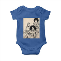 Vintage 70s Afro Queen Black Girl Pride Fashion Baby Onesie