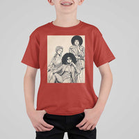 Vintage 70s Afro Queen Black Girl Pride Fashion T Shirt For Kid