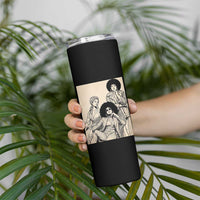 Vintage 70s Afro Queen Black Girl Pride Fashion Skinny Tumbler