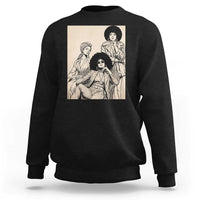 Vintage 70s Afro Queen Black Girl Pride Fashion Sweatshirt