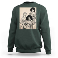 Vintage 70s Afro Queen Black Girl Pride Fashion Sweatshirt