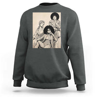 Vintage 70s Afro Queen Black Girl Pride Fashion Sweatshirt