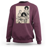 Vintage 70s Afro Queen Black Girl Pride Fashion Sweatshirt