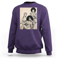 Vintage 70s Afro Queen Black Girl Pride Fashion Sweatshirt