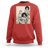 Vintage 70s Afro Queen Black Girl Pride Fashion Sweatshirt
