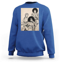 Vintage 70s Afro Queen Black Girl Pride Fashion Sweatshirt