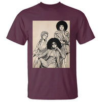 Vintage 70s Afro Queen Black Girl Pride Fashion T Shirt
