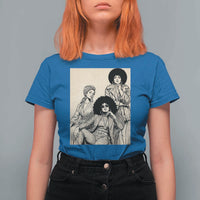 Vintage 70s Afro Queen Black Girl Pride Fashion T Shirt For Women