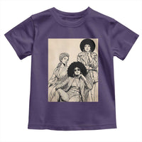 Vintage 70s Afro Queen Black Girl Pride Fashion Toddler T Shirt