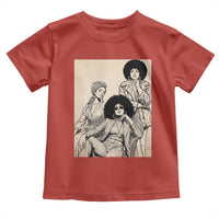 Vintage 70s Afro Queen Black Girl Pride Fashion Toddler T Shirt