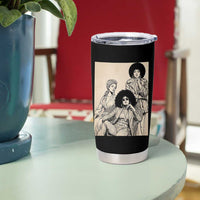 Vintage 70s Afro Queen Black Girl Pride Fashion Tumbler Cup
