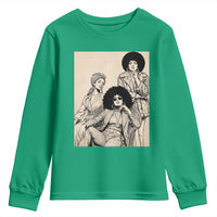 Vintage 70s Afro Queen Black Girl Pride Fashion Youth Sweatshirt