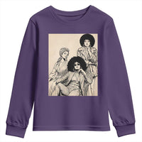 Vintage 70s Afro Queen Black Girl Pride Fashion Youth Sweatshirt