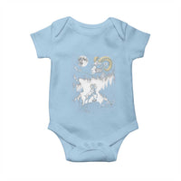 Cool Ram Wearing Sunglasses Moon Nature Vintage Graphic Baby Onesie