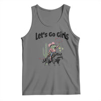 Cowboy Frog Riding Raccoon Tank Top Let's Go Girls - Wonder Print Shop