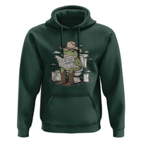 Funny Cowboy Frog Hoodie Not Now Partner My Tummy Hurts - Wonder Print Shop