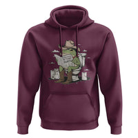 Funny Cowboy Frog Hoodie Not Now Partner My Tummy Hurts - Wonder Print Shop