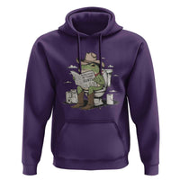 Funny Cowboy Frog Hoodie Not Now Partner My Tummy Hurts - Wonder Print Shop