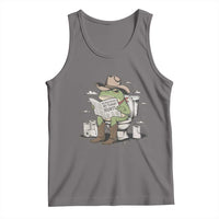Funny Cowboy Frog Tank Top Not Now Partner My Tummy Hurts - Wonder Print Shop