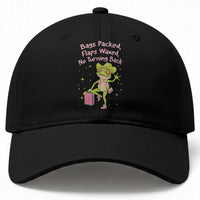 Funny Girls Trip Frog Baseball Cap Bags Packed Flaps Waxed