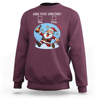 Funny Christmas Drinking Sweatshirt Are you Drunk Santa - Wonder Print Shop